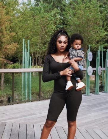 Kacey Alexander Gaulden with his mother Jania Meshell.